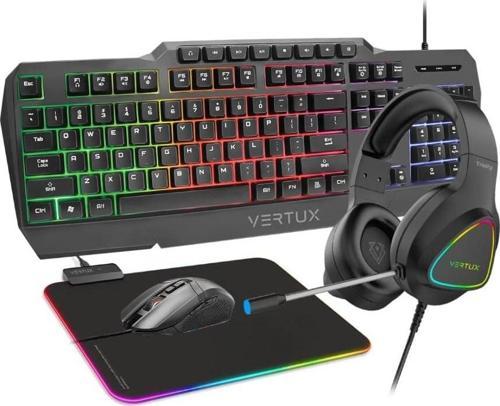 , 4'Ü 1 Arada Oyun Klavyesi, Gölgeleme Önleyici, Arka Plan Aydınlatması, Oyun Faresi, 3600 Dpi