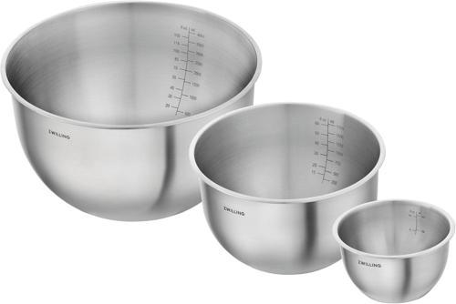 Fresh & Save Bowls Kase Seti S/M/L / 3-Parça, Paslanmaz Çelik, Metalik Gri