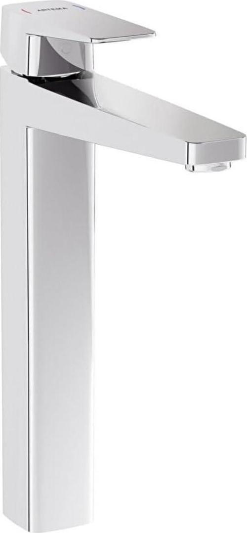Vitra Root Square A42733Enr Blueco Çanak Lavabo Bataryası, Krom