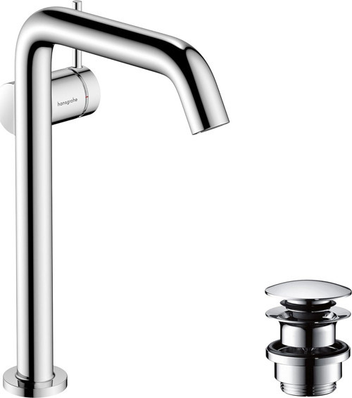 73370000 Tecturis S Tek Lavabo Bataryası 240 İnce Coolstart Ecosmart+ Basmalı Aç Atık Seti