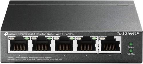 Tl-Sg1005Lp, 4 Port Poe + Ile 5 Port Gigabit Masaüstü Switch