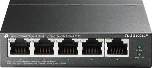 Tl-Sg1005Lp, 4 Port Poe + Ile 5 Port Gigabit Masaüstü Switch
