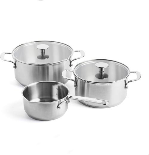 Çelik Tencere Seti 20-24 Cm Tencere & 16 Cm Sosluk