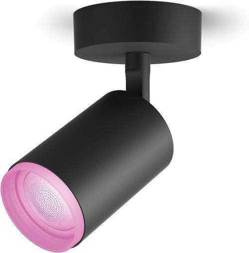 Hue Fugato Single Spot Lamba, Akıllı Led Ampul Ile, Siyah, 1X5.7W 230V
