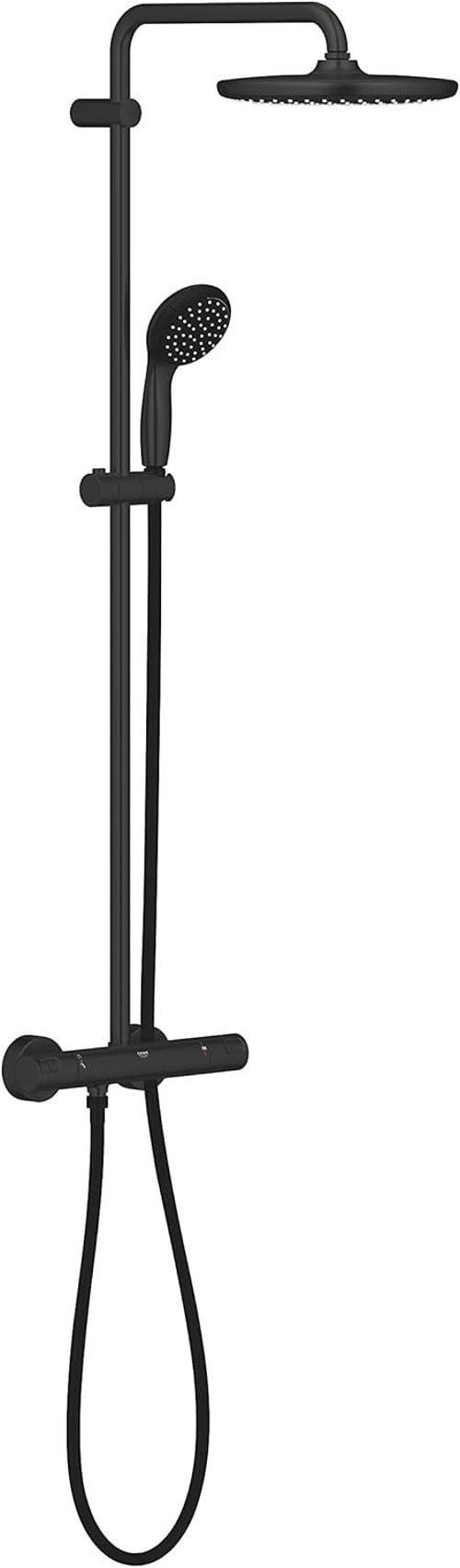 Vitalio Start System 250 Termostatik Bataryalı Duş Sistemi |250Mm Tepe Duşu/100Mm 2 Akışlı El