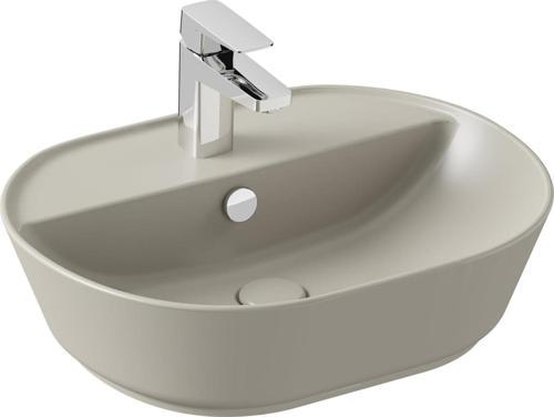 Geo 7428B020-0001 Oval Çanak Lavabo 55 Cm, Mat Bej