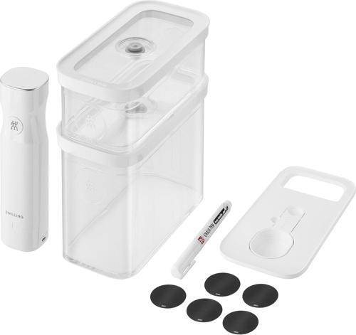 Küp Vakumlu Başlangıç Seti, M / 5 Adet, Şeffaf-Beyaz | Cube Grey Line | No Plug