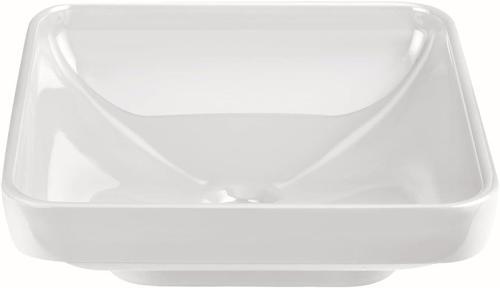 Water Jewels 4441B403-1361 Kare Çanak Lavabo, Vitra Clean, 40 Cm, Beyaz