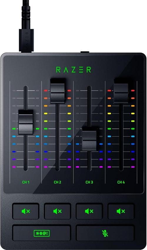 Ses Mikseri (Analog Ses Mikseri, Sessiz Düğmeli 4 Kanallı Arayüz, Xlr Girişi, Tak Ve Çalıştır)