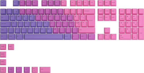 Pc Gaming Race Gpbt Tuş Takımı, 115 Pbt Tuş Takımı, Iso, No-Layout, Nebula