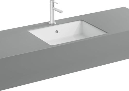 Nuo 7436B003-1082 Dikdörtgen Tezgah Altı Lavabo 50 Cm Beyaz