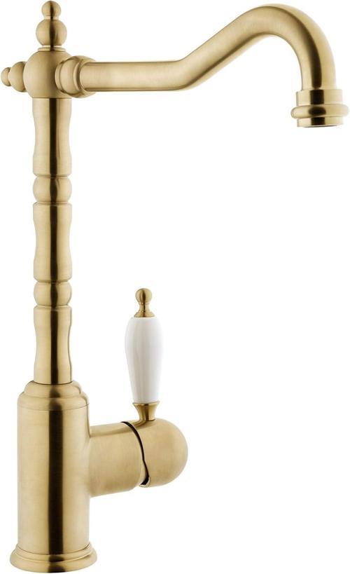 Verona A4215433 Eviye Bataryası, 265 Mm Yükseklik, 12 Litre/Dk Akış Hızı, Saten Altın