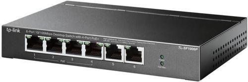 Tl-Sf1006P, 6-Port 10/100Mbps Desktop Switch With 4-Port Poe+