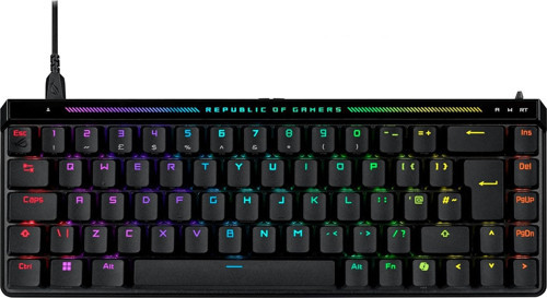 Rog Falchion Ace Hfx/Pbt/Uk 65 Analog Oyun Klavyesi̇, Yağlanmiş Rog Hfx Manyeti̇k Anahtarlar, H