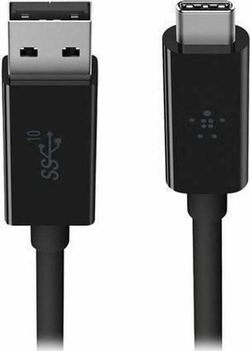 Usb 3.1 Usb-C - Usb-A Kablosu, 0,9 M (Usb-If Sertifikalı, 10 Gbps, Ultra Hd 4K), Siyah