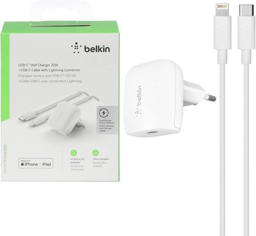 Boost↑Charge Pro 20 W Usb-C Duvar Şarj Aygıtı Ve Usb-C - Lightning Kablosu (1,2 M)