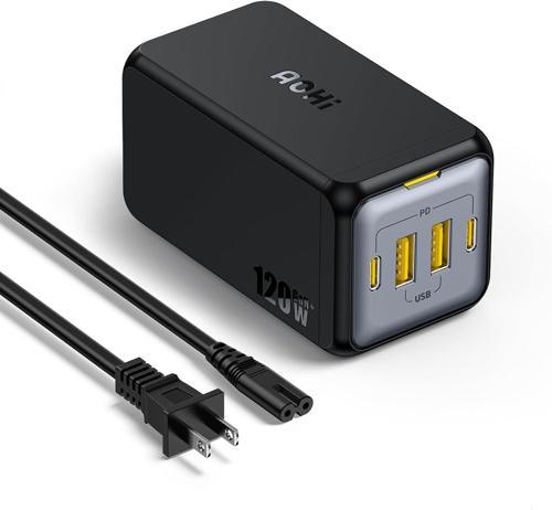Magcube 4 Portlu Masaüstü Usb Şarj İstasyonu, Gan+ 120W Hızlı Şarj Cihazı