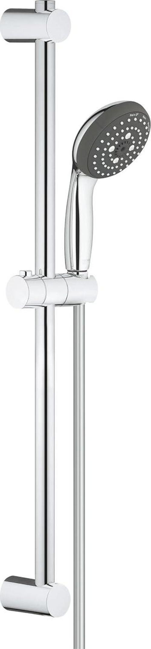 Vitalio Start 100 Sürgülü Duş Seti, 600 Mm Sürgülü Ray , 100Mm El Duşu 3 Akışlı , 1750 Mm Duş