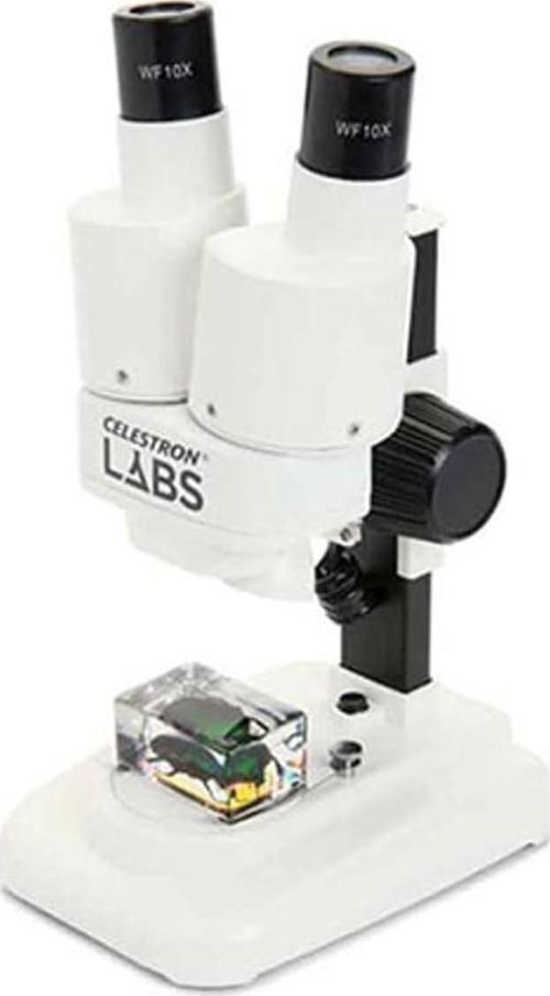 Labs - Binoküler Stereo Mikroskop - 20X Büyütme - Üst Led Aydınlatması - 2 Numun