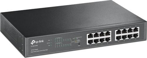 Tl-Sg1016Pe, 16-Port Gigabit Easy Smart Switch With 8-Port Poe+
