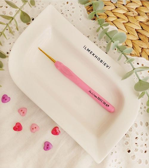 Örgü Tığı Shuma Silikon Saplı Pembe 2.2mm (1adet)