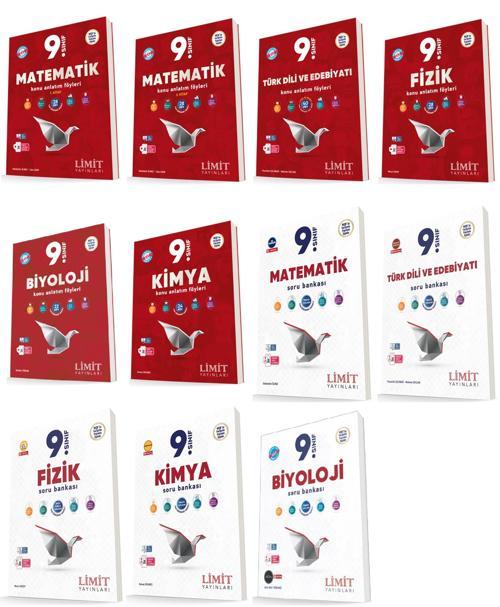 Limit 2025 9. Sınıf Sayısal Kaf + Soru Bankası Seti 11 Kitap Güncel Müfredat