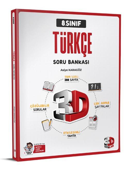 3D 2025 8. Sınıf Lgs Türkçe Soru Bankası