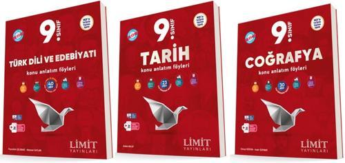 Limit 2025 9. Sınıf Türk Dili + Tarih+ Coğrafya Kaf Seti 3 Kitap Güncel Müfredat