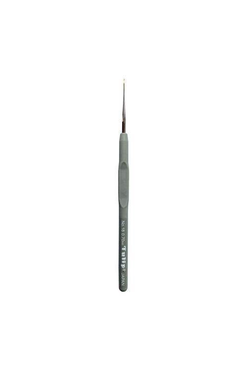 New Silikon Yumuşak Saplı Dantel Oya Tığ No: 18 Numara : 0.70mm