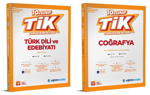 Eğitim Vadisi 2026 10. Sınıf Edebiyat + Coğrafya Tam İzleme Kitabı Seti 2 Kitap