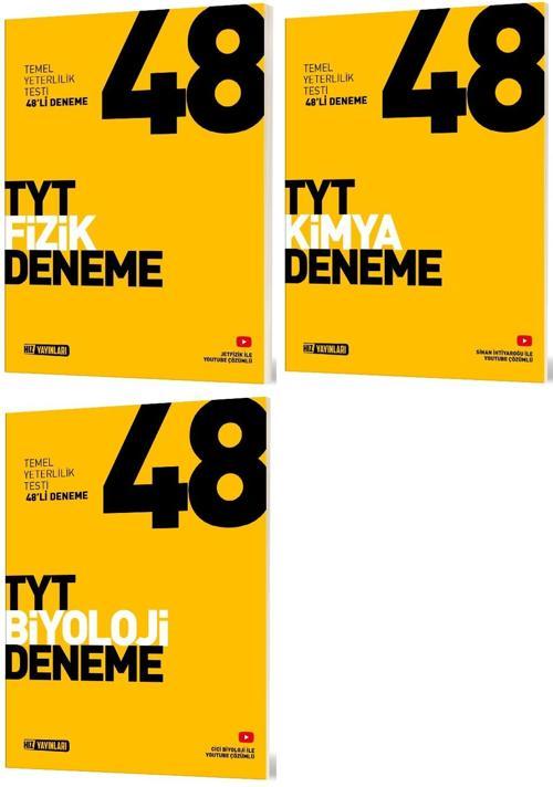 Hız Yayınları Tyt Fizik + Kimya + Biyoloji Deneme Seti 3 Kitap