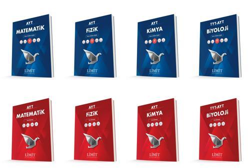 Limit Kurumsal Ayt Matematik + Fizik + Kimya + Biyoloji Konu Anlatım Föyleri + Soru Seti 8 Kitap