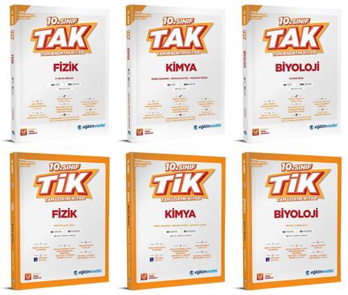 Eğitim Vadisi 2026 10. Sınıf Fizik + Kimya + Biyoloji Tak Tam Anlatım + Tik Tam İzleme Seti 6 Kitap