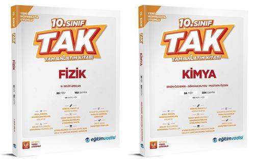 Eğitim Vadisi 2026 10. Sınıf Fizik + Kimya Tak Tam Anlatım Seti 2 Kitap