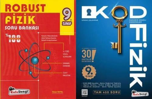 Kafa Dengi 2026 9. Sınıf Kod Haftalık Süreç Fizik + Fizik Soru 2 Kitap