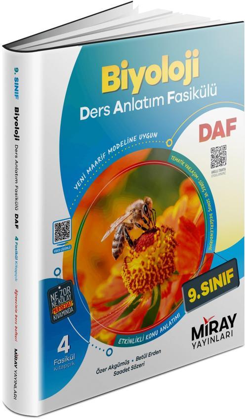 Miray 2025 9. Sınıf Biyoloji Ders Anlatım Fasikülleri