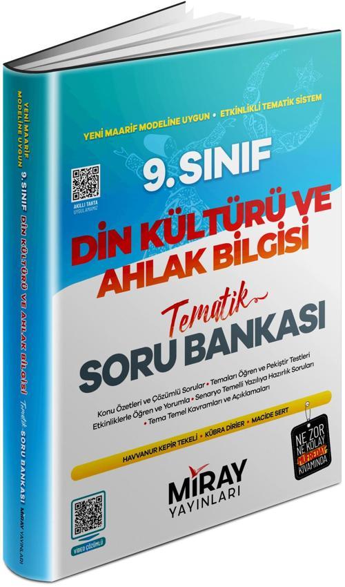 Miray 2025 9. Sınıf Din Kültürü Tematik Konu Özetli Soru Bankası