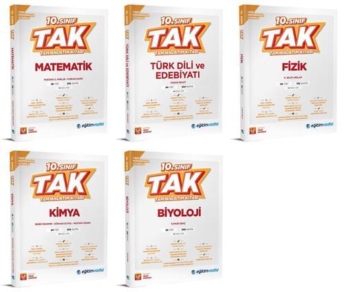 Eğitim Vadisi 2026 10. Sınıf Matematik + Edebiyat + Fizik + Kimya + Biyoloji Tak Tam Anlatım Seti 5 Kitap