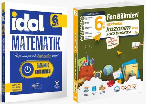 Çanta 2025 6. Sınıf İdol Başlangıç Matematik + Fen Bilimleri Etkinlikli Kazanım Soru Seti 2 Kitap