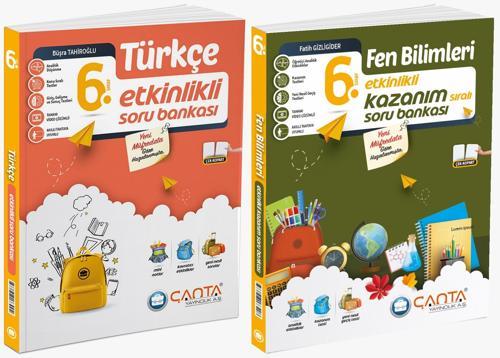 Çanta 2025 6. Sınıf Türkçe + Fen Bilimleri Etkinlikli Kazanım Soru Seti 2 Kitap