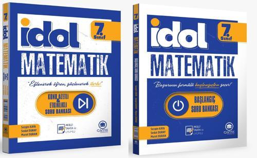 Çanta 2025 7. Sınıf İdol Matematik Başlangıç Soru Bankası + Konu Özetli Soru Seti 2 Kitap