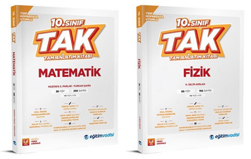 Eğitim Vadisi 2026 10. Sınıf Matematik + Fizik Tak Tam Anlatım Seti 2 Kitap