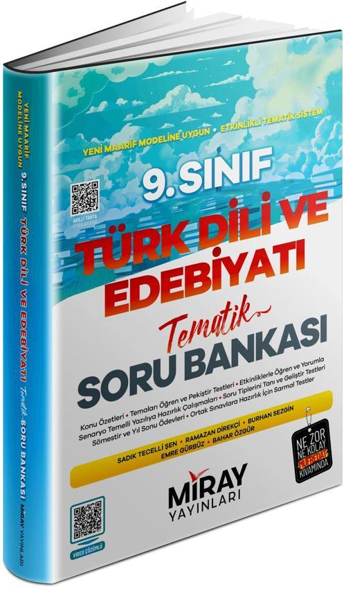 Miray 2025 9. Sınıf Türk Dili Ve Edebiyatı Tematik Konu Özetli Soru Bankası
