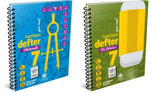 Çanta 2025 7. Sınıf Matematik + Fen Bilimleri Hazırlayan Defter Seti 2 Kitap