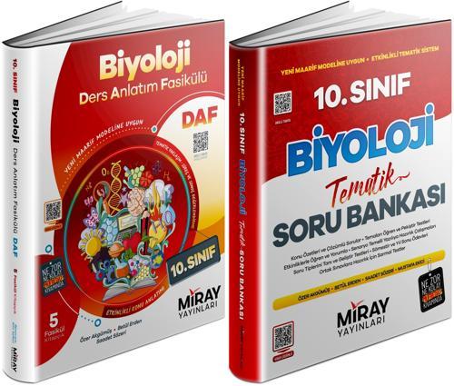 Miray 2026 10. Sınıf Biyoloji Ders Anlatım Fasikülleri + Tematik Soru Seti 2 Kitap
