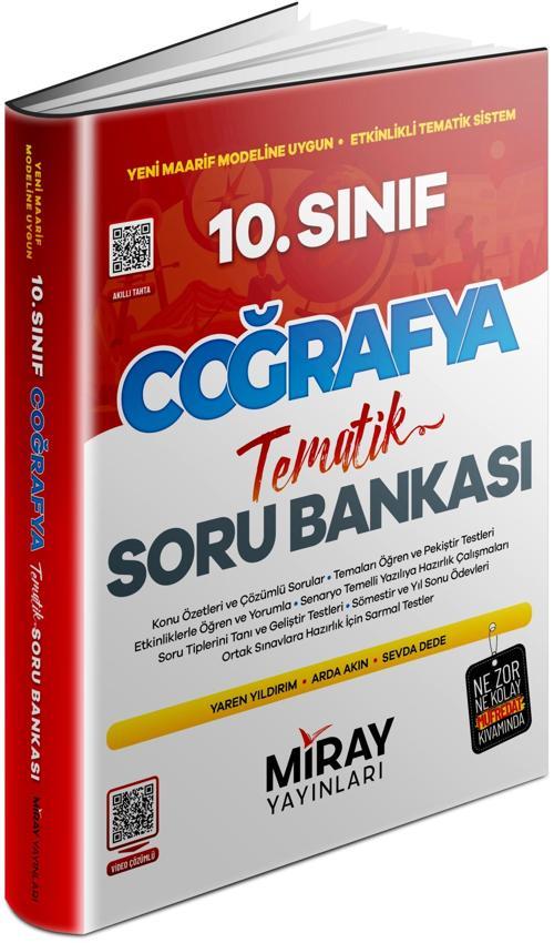 Miray 2026 10. Sınıf Coğrafya Konu Özetli Tematik Soru Bankası