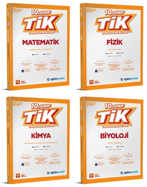 Eğitim Vadisi 2026 10. Sınıf Sayısal Tik Tam İzleme Kitabı Seti