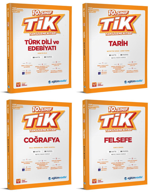 Eğitim Vadisi 2026 10. Sınıf Sözel Eşit Ağırlık Tik Tam İzleme Kitabı Seti