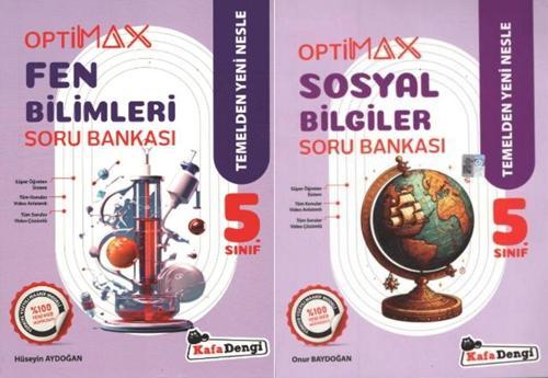 Kafadengi 2026 5. Sınıf Sosyal Bilgiler + Fen Bilimleri Optimax Soru Bankası Setiseti 2 Kitap
