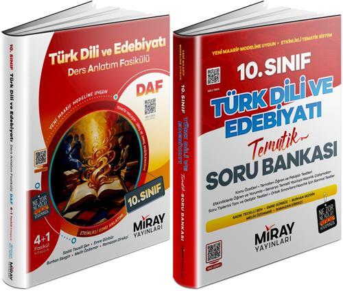 Miray 2026 10. Sınıf Türk Dili Ders Anlatım Fasikülleri + Tematik Soru Seti 2 Kitap